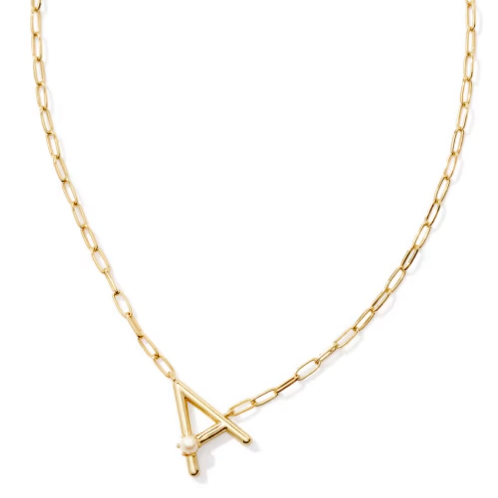 Kendra Scott Gold 'A' Initial Necklace